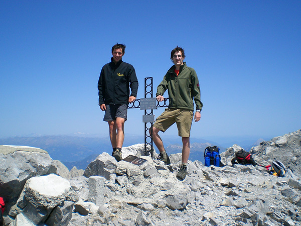 At the summit cross above the Lesachtal
