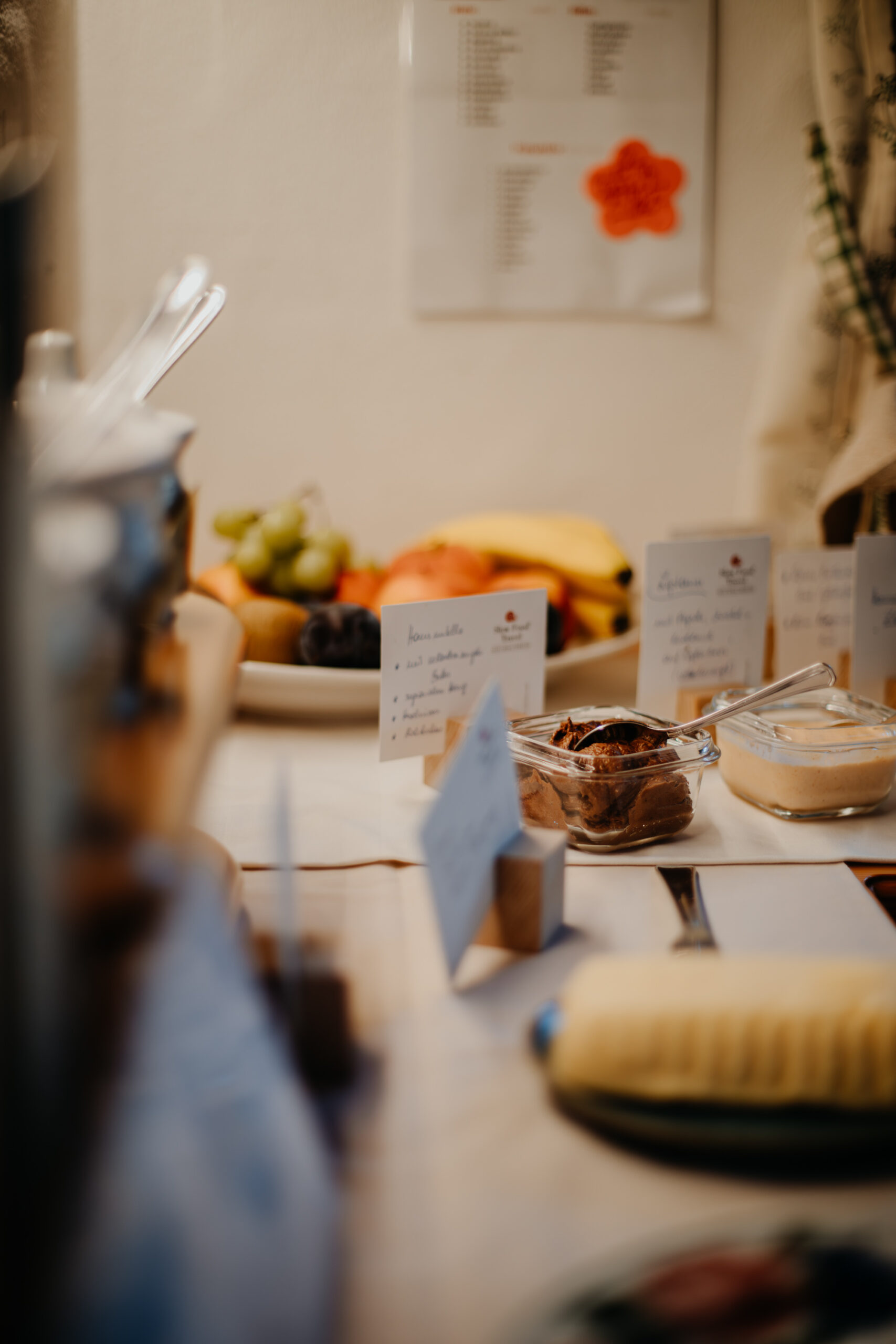 Il buffet con le specialità fatte in casa